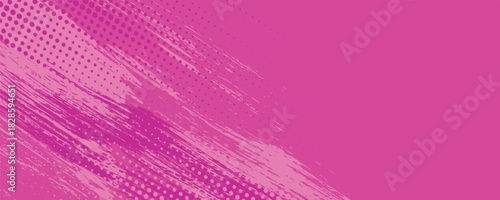 Pink Gradient Brush Background. Grunge Sport Banner Design
