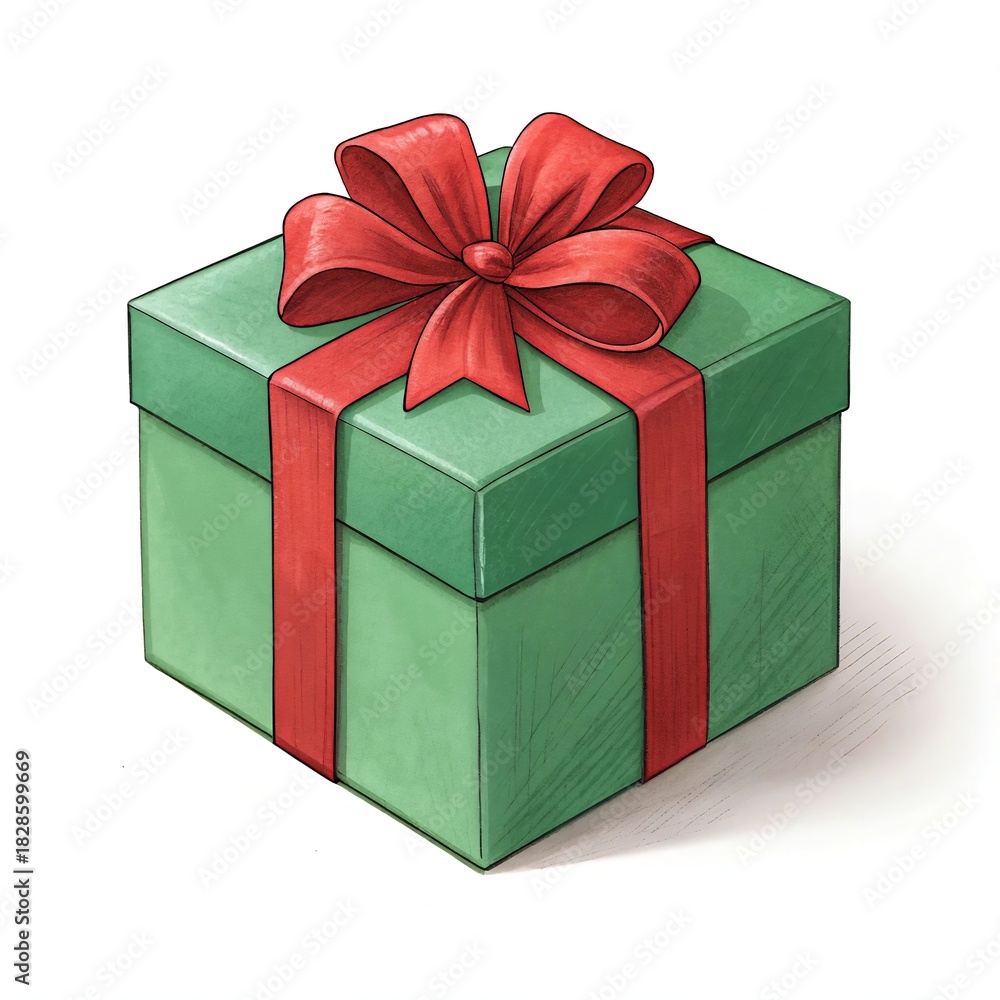 Obraz premium gift box isolated on white background