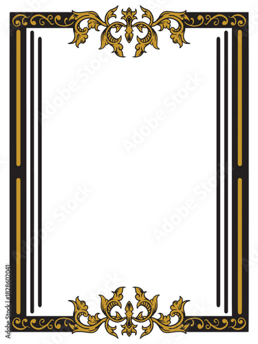 Victorian Gold Ornament Frame For Awards