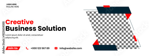 Facebook caver design. Vector full editable caver design.