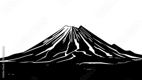 Mountain Vector Illustration – Designed for Adventure Lovers. Detailed and scalable mountain artwork perfect for outdoor branding, travel posters, and merchandise.