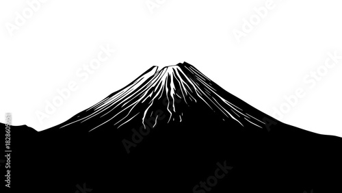 Mountain Vector Illustration – Designed for Adventure Lovers. Detailed and scalable mountain artwork perfect for outdoor branding, travel posters, and merchandise.