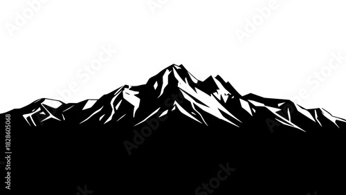 Mountain Vector Illustration – Designed for Adventure Lovers. Detailed and scalable mountain artwork perfect for outdoor branding, travel posters, and merchandise.