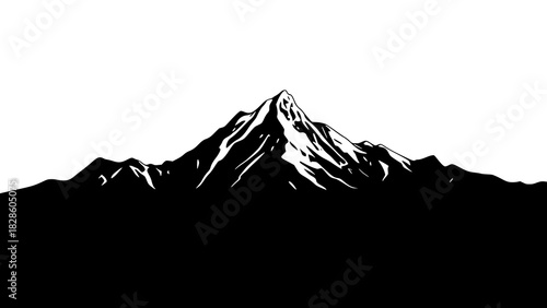 Mountain Vector Illustration – Designed for Adventure Lovers. Detailed and scalable mountain artwork perfect for outdoor branding, travel posters, and merchandise.