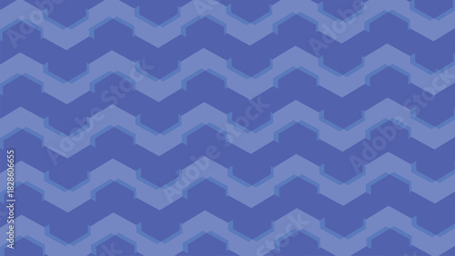 Blue geometric seamless pattern with stripes and dots