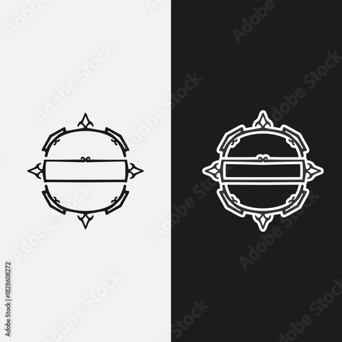 Retro vintage logo emblem, brand vintage, vector logo