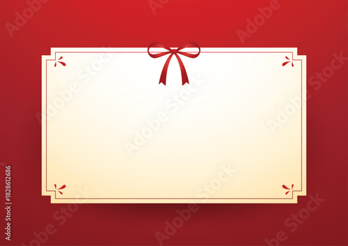 Christmas label. Festive Christmas text box vector. Perfect for seasonal messages or text and greetings.