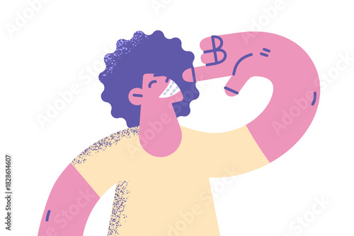 Dental Problems with teeth concept