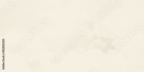 Retro beige halftone paper texture. Vintage craft ecru wallpaper with speckles, flecks, particles. Light cream grunge grain overlay background. Dirty dotted and specked canvas backdrop. Vector