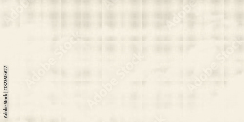 Retro beige halftone paper texture. Vintage craft ecru wallpaper with speckles, flecks, particles. Light cream grunge grain overlay background. Dirty dotted and specked canvas backdrop. Vector