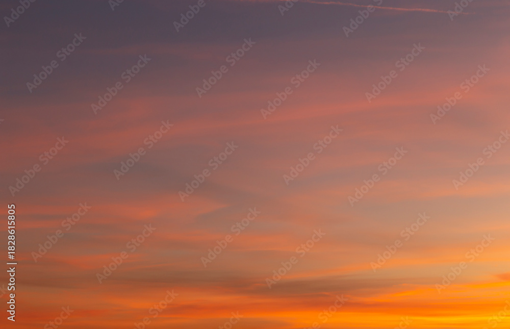 Obraz premium Sunset sky as a natural background