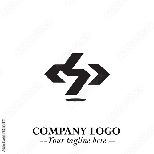 Sleek Electrical Logo Symbol on a Clean White Background for Modern Branding Design Elements Art
