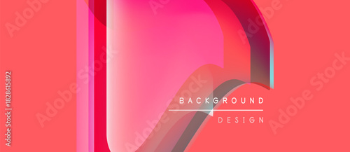 Abstract gradient design. Pink hues dominate, creating dynamic visual effect. Modern aesthetic suitable for backgrounds, presentations.