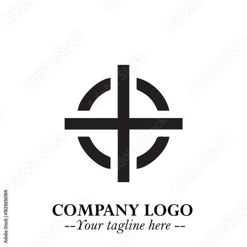 Sleek Electrical Logo Symbol on a Clean White Background for Modern Branding Design Elements Art