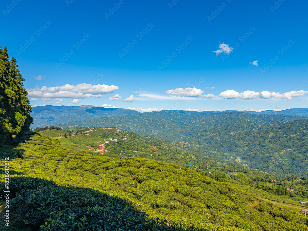 Obraz premium mountain landscape with blue sky clean unique latest 