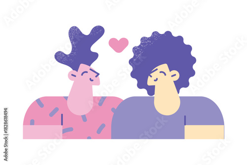 Love of various ethnicities concept