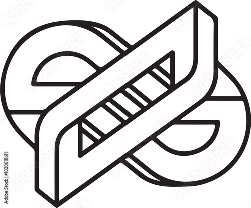 Minimal Geometric Star Motif  Vector