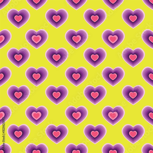 seamless pattern with hearts