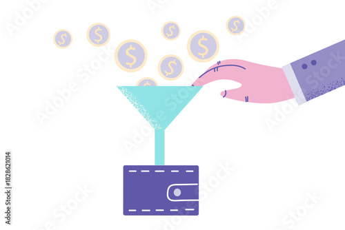 Great fishing catch in hands concept.