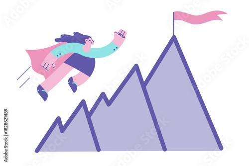 Business success, achievement, result concept