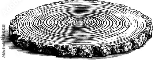 Engraved decorative design of concentric micro ripples for retro art and prints