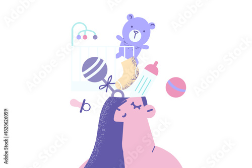 Happy motherhood and maternity concept.