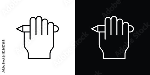 Self expression icons symbols. Collection of simple black icons
