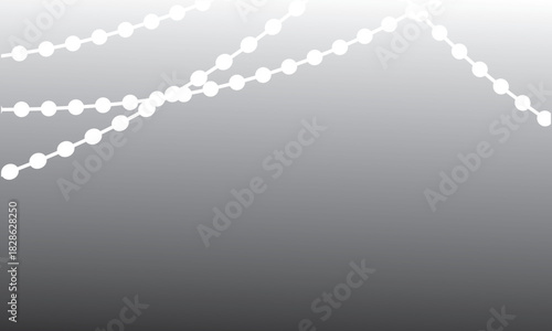 Festive glowing string lights vector. Warm white decorative string lights hanging across a backdrop, perfect for celebration graphics, event invitations, and holiday designs.
