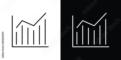 Stats icons symbols. Collection of simple black icons