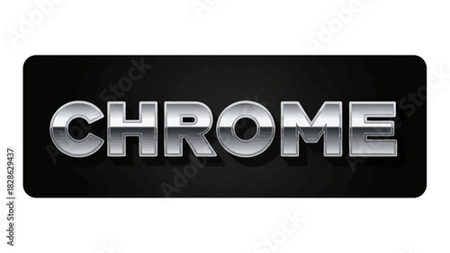 Sleek silver metallic text effect on a dark background, showcasing shiny 3D typography with a modern polished finish, ideal for luxury design elements or graphic overlays