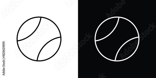 Tennis icons symbols. Collection of simple black icons