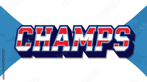 Champion Title Celebrate Victory with a Bold Design