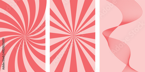 Set of sweet candy abstract vector backgrounds EPS10
