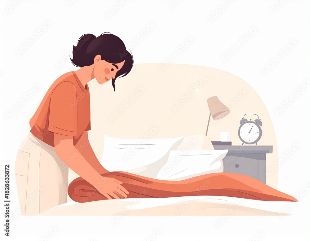 Fototapeta premium woman in the bathroom
