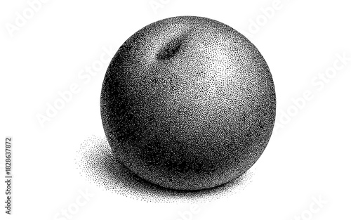 Textured stippling egg with detailed dotwork for artistic design projects