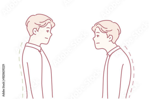 quiet conflict portrayed, silent disagreement illustrated through intense facial expressions and posture, depiction of hushhush quarrel characterized by tense looks and conflicting attitudes