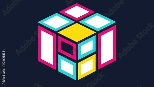 Modern, vibrant shopping cart logo design, embodying the concept of efficient online retail and convenient shopping. This graphic is perfect for contemporary e-commerce branding