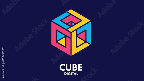 Modern, vibrant shopping cart logo design, embodying the concept of efficient online retail and convenient shopping. This graphic is perfect for contemporary e-commerce branding