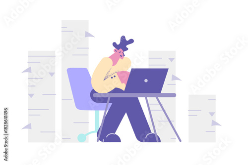 Distant work and freelance concept