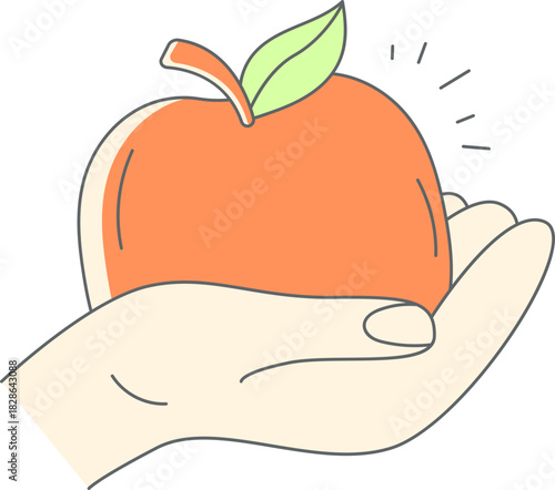 Healthy Lifestyle and Fresh Fruit Concept Vector Illustration Set: Diet, Immunity, Smoothies, Juice, and Food Prep Graphics