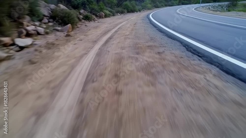 Scenic Dirt Road Adventure - A Journey Through Natures Beauty.