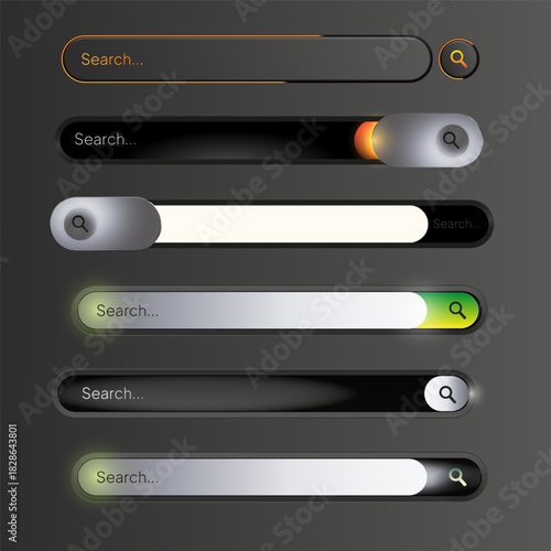 Modern search bar designs