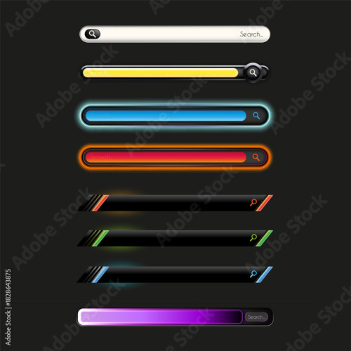 Modern search bar designs