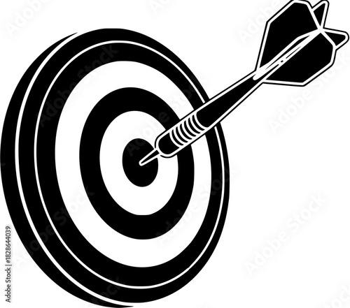 game illustration target silhouette sport logo dartboard icon dart outline competition board center arrow accuracy circle success aim hit shape women vector graphic background