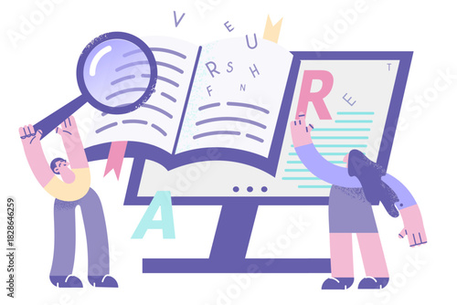 Online education and learning concept