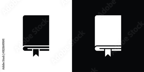 Book bookmark icons symbol for web and mobile filled vector isolated