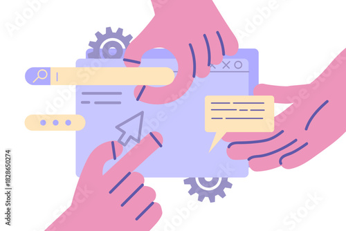 Landing page, programming, research concept