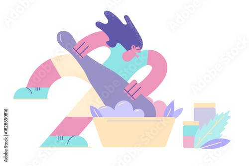 Natural ingredients, ayurvedic remedy concept