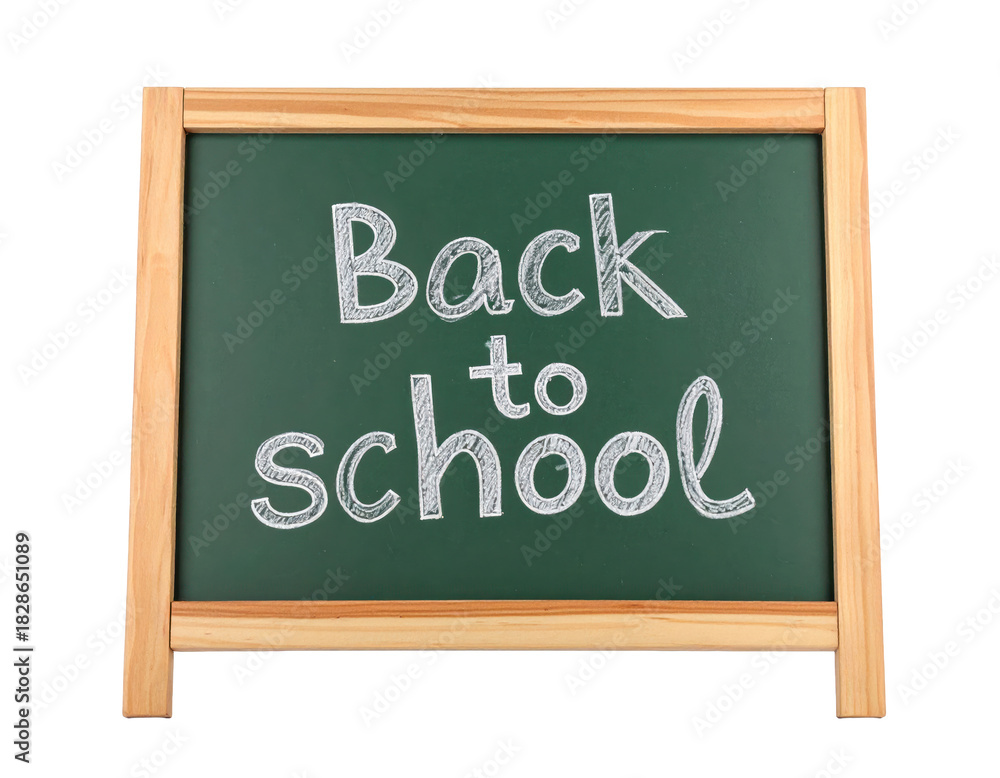 Obraz premium Back to School Chalkboard Message on Black