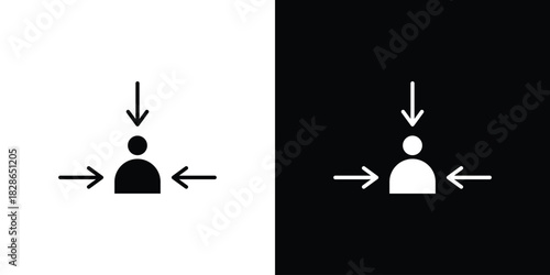 Centric consumer icons symbol for web and mobile filled vector isolated